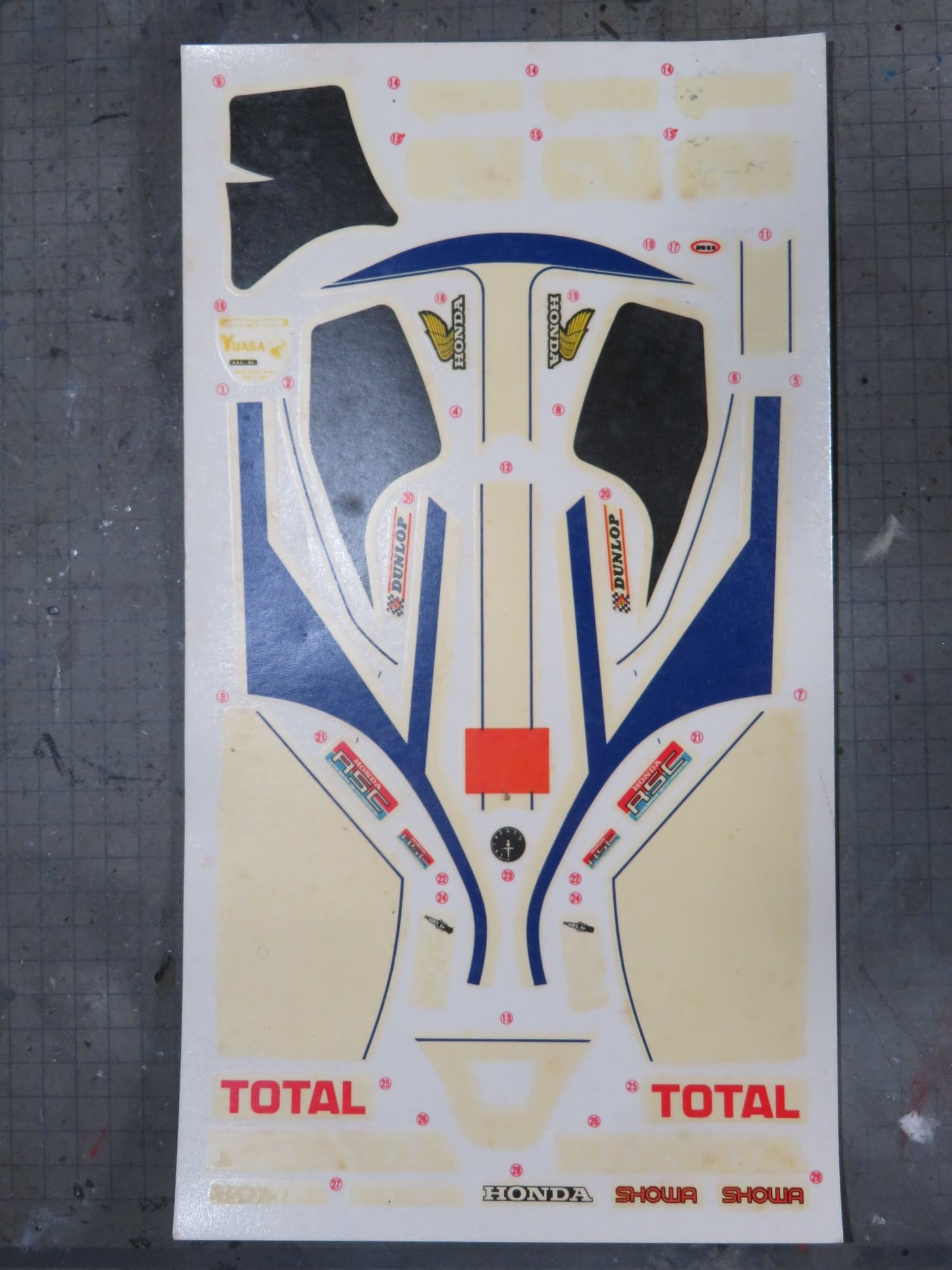 TAMIYA 1/12  HONDA RS1000  ENDURANCE RACER