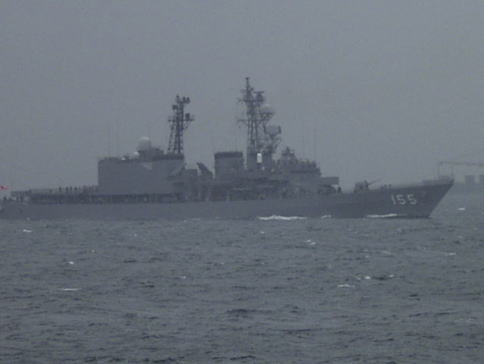 JMSDF HAMAGIRI at FLEET REVIEW 2003 Rehearsal 2