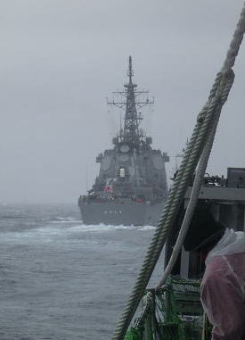 JMSDF KIRISHIMA at FLEET REVIEW 2003 Rehearsal 2